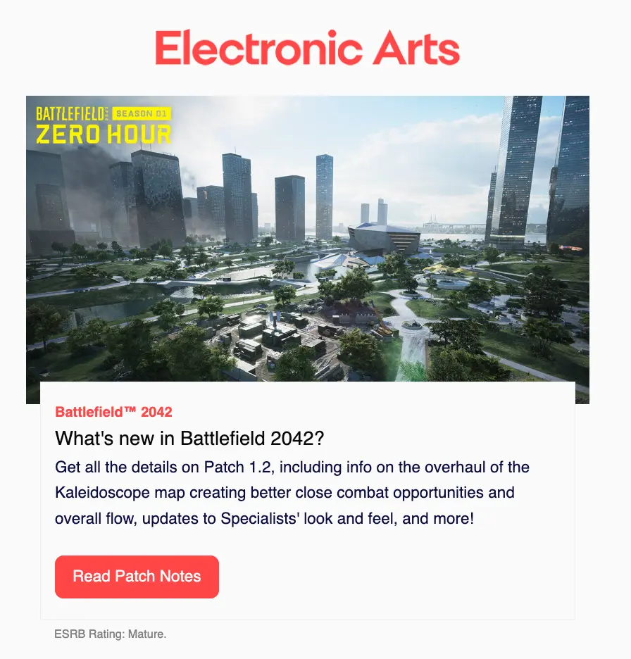 Battlefield 2042 Season 1 Zero Hour Patch 1.2 email