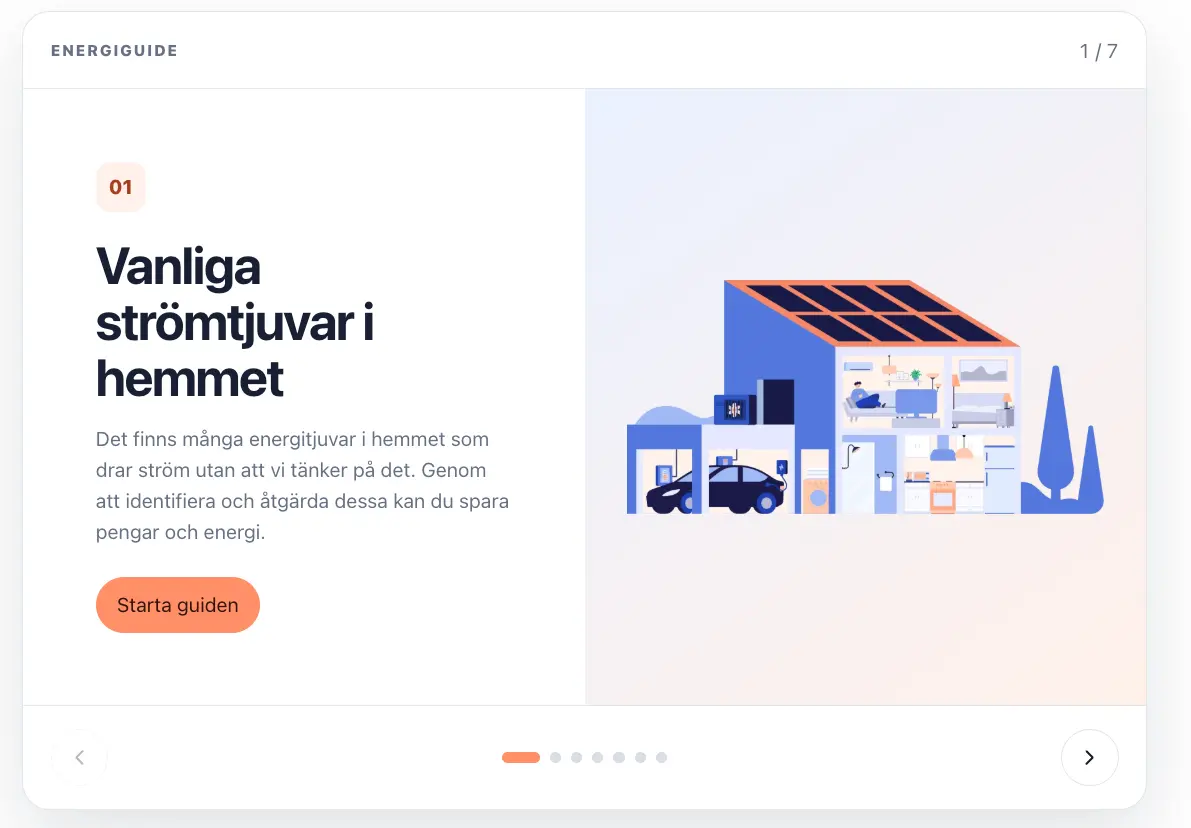 Interactive Otovo home energy guide